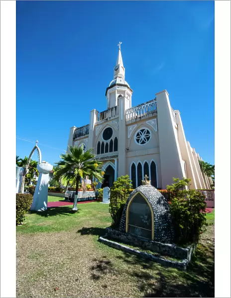 St. Josephs church in Inarajan, Guam, US Territory, Central Pacific, Pacific