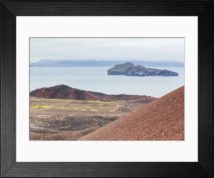 Framed Print : Overlooking recent lava flow on Heimaey Island, Iceland, Polar Regions Framed Print : Overlooking recent lava flow on Heimaey Island, Iceland, Polar Regions