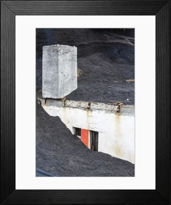 Framed Print : Damage from recent lava flow on Heimaey Island, Iceland, Polar Regions Framed Print : Damage from recent lava flow on Heimaey Island, Iceland, Polar Regions