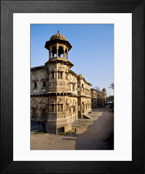 Framed Print : Morvi Temple (the Secretariat) an administrative building with a Hindu temple in the centre, built in the 19th century and being restored following the 1997 earthquake, Morvi, Gujarat, India, Asia Framed Print : Morvi Temple (the Secretariat) an administrative building with a Hindu temple in the centre, built in the 19th century and being restored following the 1997 earthquake, Morvi, Gujarat, India, Asia