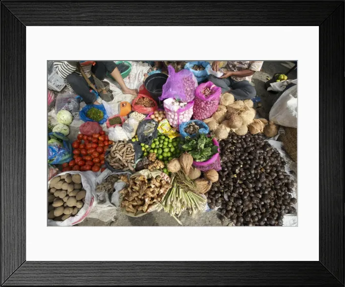Framed Print : Batak tribal market stall selling local produce in Tomuk, Samosir Island in Lake Toba, Sumatra, Indonesia, Southeast Asia, Asia Framed Print : Batak tribal market stall selling local produce in Tomuk, Samosir Island in Lake Toba, Sumatra, Indonesia, Southeast Asia, Asia