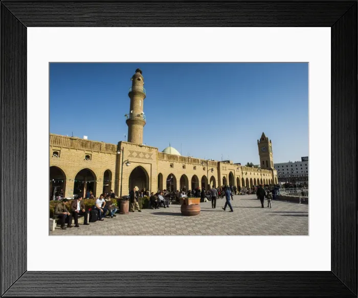 Framed Print : Huge square with below the citadel of Erbil (Hawler), capital of Iraq Kurdistan, Iraq, Middle East Framed Print : Huge square with below the citadel of Erbil (Hawler), capital of Iraq Kurdistan, Iraq, Middle East