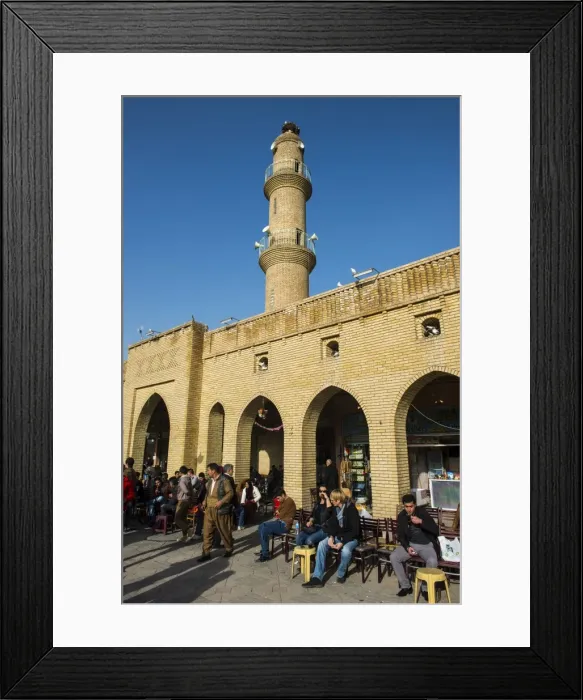 Framed Print : Huge square with below the citadel of Erbil (Hawler), capital of Iraq Kurdistan, Iraq, Middle East Framed Print : Huge square with below the citadel of Erbil (Hawler), capital of Iraq Kurdistan, Iraq, Middle East