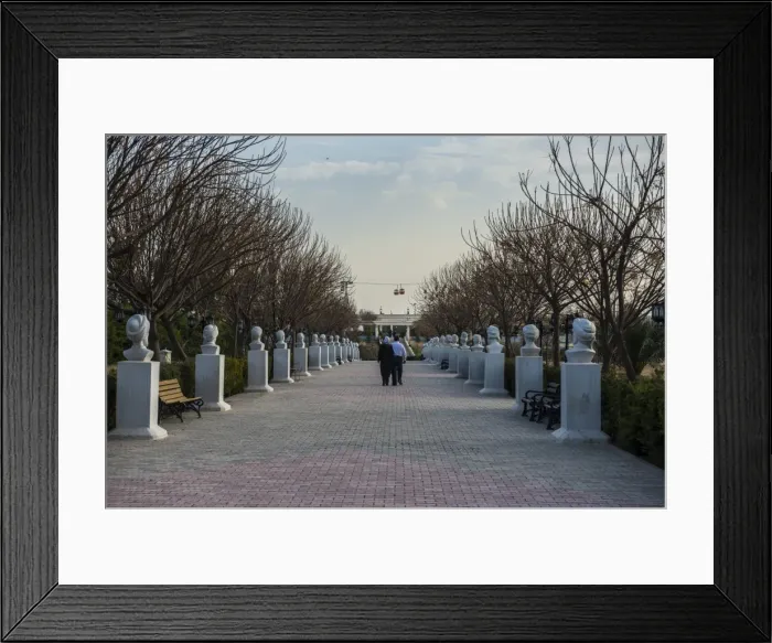 Framed Print : Statue alley in the Minare Park and Shanadar Park in Erbil (Hawler), capital of Iraq Kurdistan, Iraq, Middle East Framed Print : Statue alley in the Minare Park and Shanadar Park in Erbil (Hawler), capital of Iraq Kurdistan, Iraq, Middle East