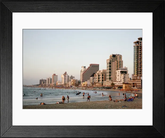 Framed Print : Beach, Tel Aviv, Israel, Middle East Framed Print : Beach, Tel Aviv, Israel, Middle East