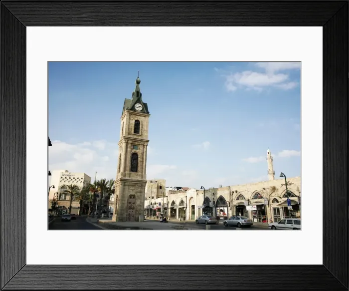 Framed Print : The Clock Tower in Old Jaffa, Tel Aviv, Israel, Middle East Framed Print : The Clock Tower in Old Jaffa, Tel Aviv, Israel, Middle East
