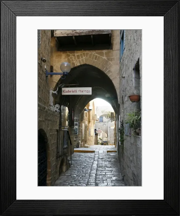 Framed Print : Alleys in the Old Jaffa, Tel Aviv, Israel, Middle East Framed Print : Alleys in the Old Jaffa, Tel Aviv, Israel, Middle East