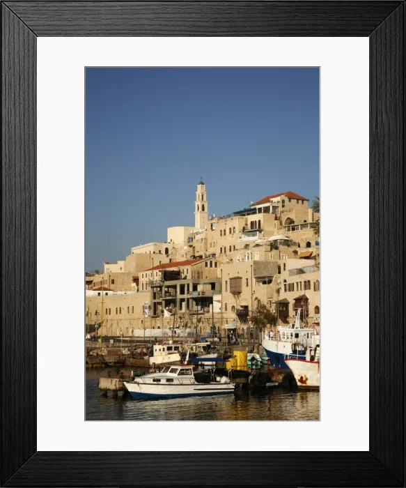 Framed Print : View over the port and Old Jaffa, Tel Aviv, Israel, Middle East Framed Print : View over the port and Old Jaffa, Tel Aviv, Israel, Middle East