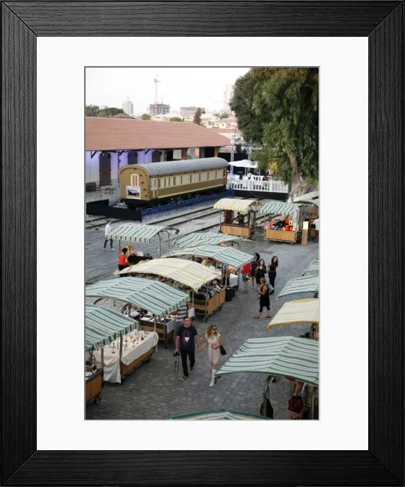 Framed Print : Hatachana marketplace, a former Ottoman train station in Neve Tzedek, now popular place with shops and restaurants, Tel Aviv, Israel, Middle East Framed Print : Hatachana marketplace, a former Ottoman train station in Neve Tzedek, now popular place with shops and restaurants, Tel Aviv, Israel, Middle East