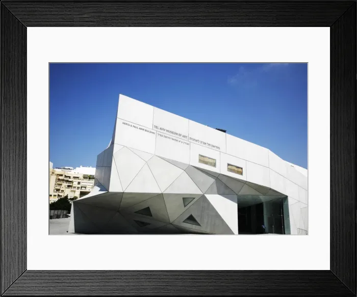 Framed Print : The new wing of Tel Aviv Museum of Arts, Israel, Middle East Framed Print : The new wing of Tel Aviv Museum of Arts, Israel, Middle East