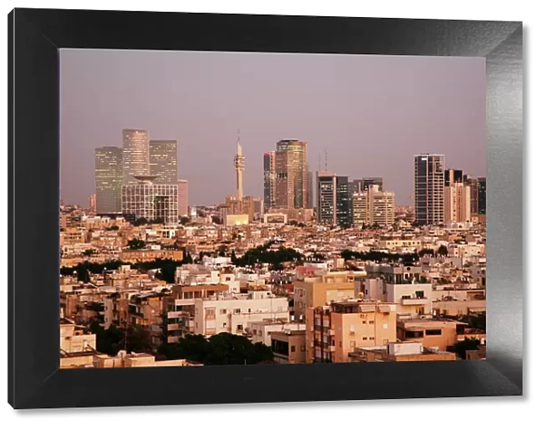 View over the skyline of Tel Aviv, Israel, Middle East