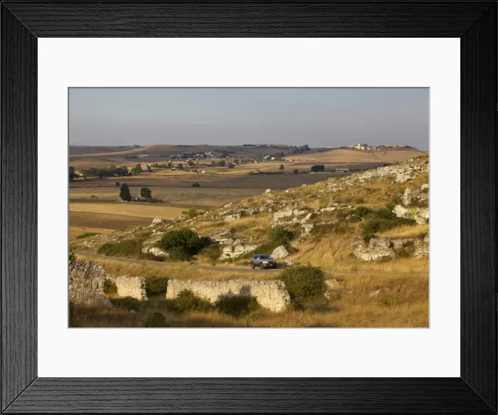 Framed Print : The landscape around Matera, Basilicata, Italy, Europe Framed Print : The landscape around Matera, Basilicata, Italy, Europe