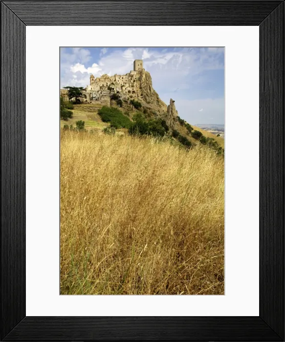 Framed Print : The Citadelle, deserted village of Craco in Basilicata, Italy, Europe Framed Print : The Citadelle, deserted village of Craco in Basilicata, Italy, Europe