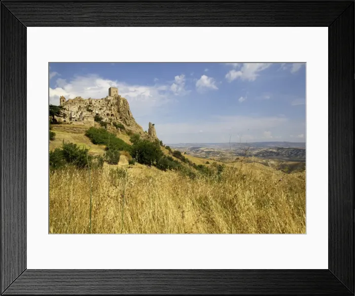 Framed Print : The Citadelle, deserted village of Craco in Basilicata, Italy, Europe Framed Print : The Citadelle, deserted village of Craco in Basilicata, Italy, Europe