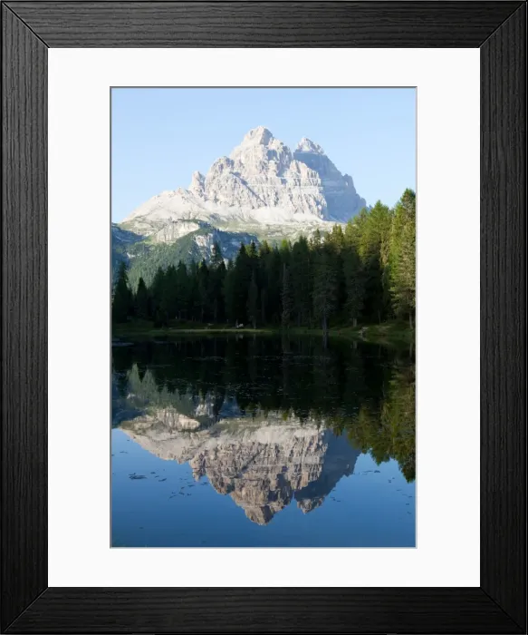 Framed Print : Reflections at sunset on Antorno Lake, Misurina, Tre Cime di Lavaredo, Belluno, Dolomites, Italy, Europe Framed Print : Reflections at sunset on Antorno Lake, Misurina, Tre Cime di Lavaredo, Belluno, Dolomites, Italy, Europe