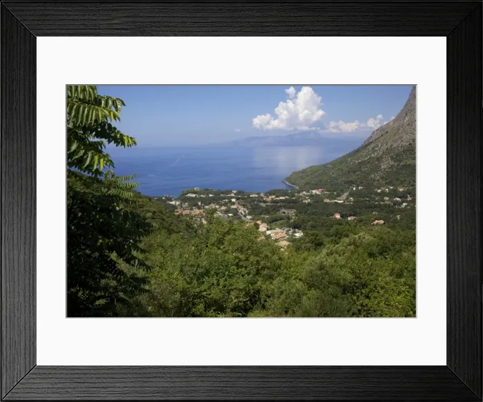 Framed Print : View of the coast, Maratea, Tyrrhenian Sea, Basilicata, Italy, Europe Framed Print : View of the coast, Maratea, Tyrrhenian Sea, Basilicata, Italy, Europe