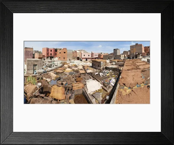 Framed Print : Tannery in Old Medina, Marrakech, Morocco, North Africa, Africa Framed Print : Tannery in Old Medina, Marrakech, Morocco, North Africa, Africa