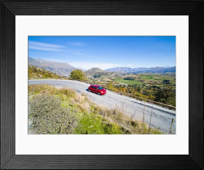 Framed Print : Driving on the West Coast of South Island, New Zealand, Pacific Framed Print : Driving on the West Coast of South Island, New Zealand, Pacific