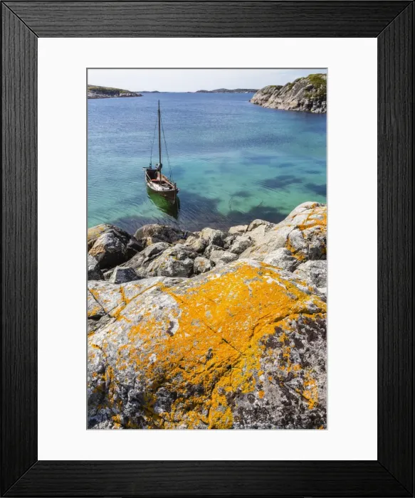 Framed Print : Per Johnsons replica of traditional Viking boat on Hitra Island, Norway, Scandinavia, Europe Framed Print : Per Johnsons replica of traditional Viking boat on Hitra Island, Norway, Scandinavia, Europe
