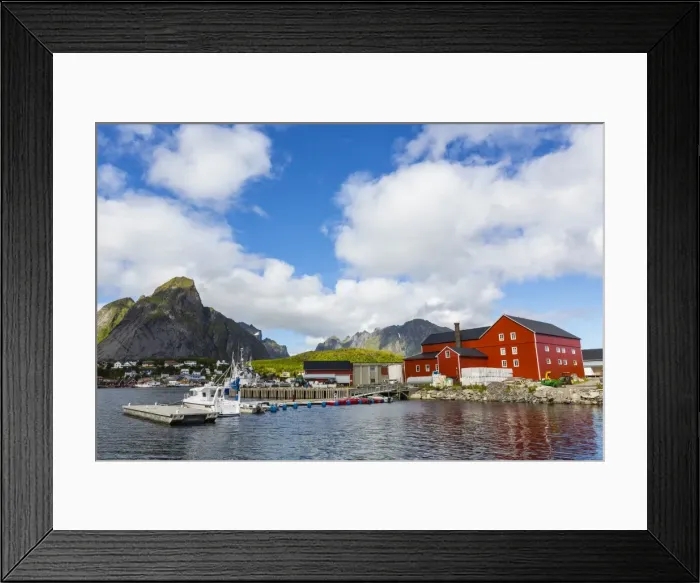 Framed Print : Norwegian cod fishing town of Reine, Lofoton Islands, Norway, Scandinavia, Europe Framed Print : Norwegian cod fishing town of Reine, Lofoton Islands, Norway, Scandinavia, Europe