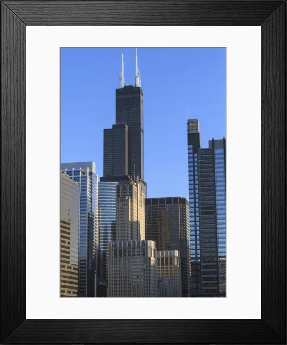 Framed Print : Skyscrapers including Willis Tower, formerly Sears Tower, Chicago, Illinois, United States of America, North America Framed Print : Skyscrapers including Willis Tower, formerly Sears Tower, Chicago, Illinois, United States of America, North America