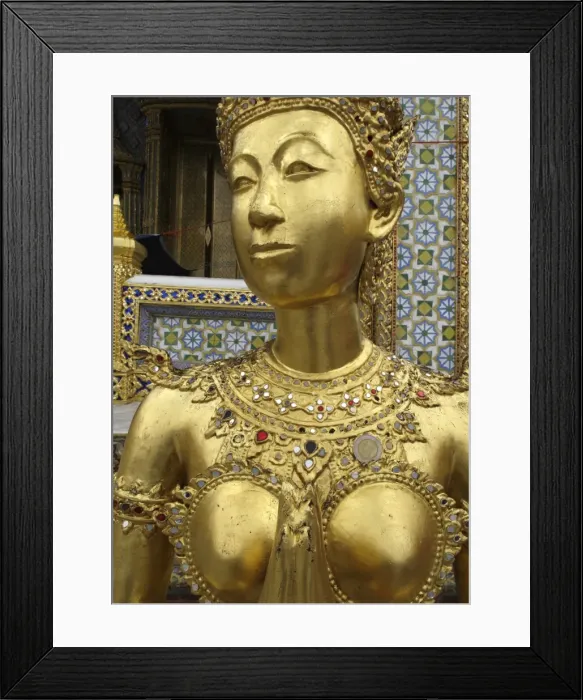 Framed Print : Statue of a kinnara, Wat Phra Kaew temple, Grand Palace. Bangkok, Thailand, Southeast Asia, Asia Framed Print : Statue of a kinnara, Wat Phra Kaew temple, Grand Palace. Bangkok, Thailand, Southeast Asia, Asia