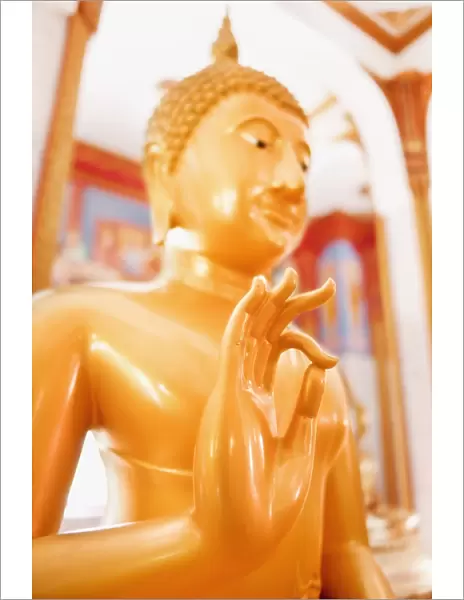 Statue, Karon Beach, Buddhist Temple, Phuket Island, Phuket, Thailand, Southeast Asia, Asia