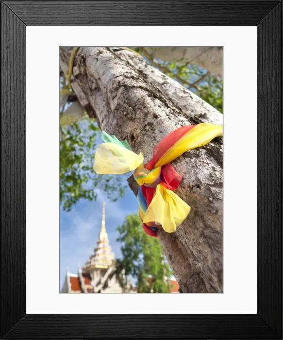 Framed Print : Prayer ribbon, Karon Beach, Buddhist Temple, Phuket Island, Phuket, Thailand, Southeast Asia, Asia Framed Print : Prayer ribbon, Karon Beach, Buddhist Temple, Phuket Island, Phuket, Thailand, Southeast Asia, Asia