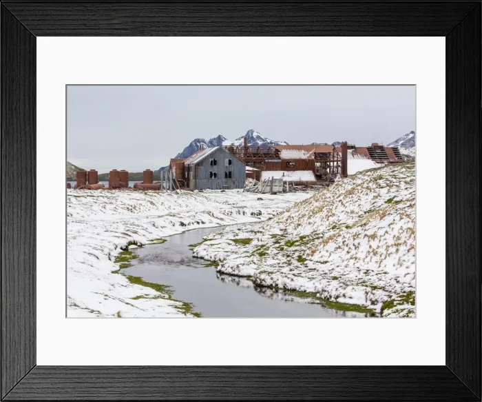 Framed Print : The abandoned Norwegian Whaling Station at Stromness Bay, South Georgia, South Atlantic Ocean, Polar Regions Framed Print : The abandoned Norwegian Whaling Station at Stromness Bay, South Georgia, South Atlantic Ocean, Polar Regions