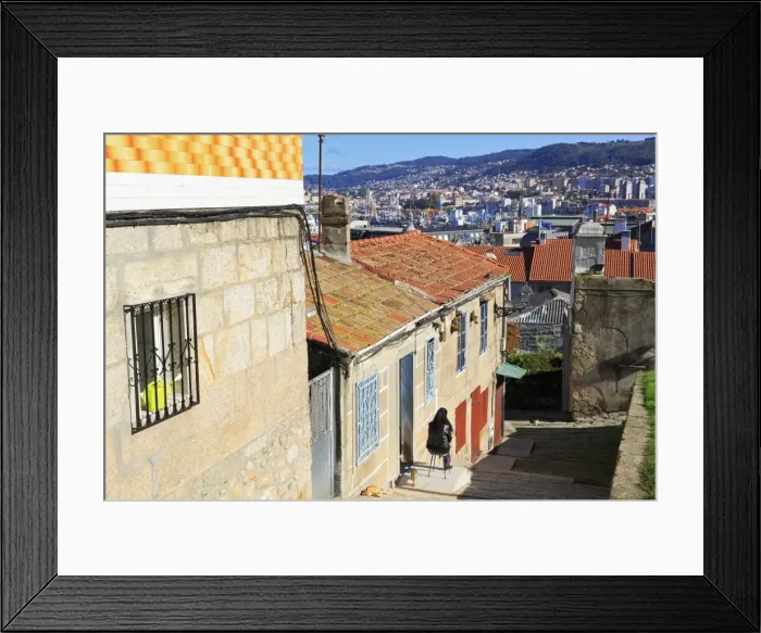 Framed Print : Historic Centre, Vigo, Galicia, Spain, Europe Framed Print : Historic Centre, Vigo, Galicia, Spain, Europe