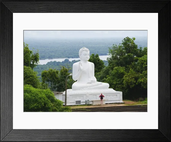 Framed Print : The Great seated Buddha at Mihintale, Sri Lanka, Asia Framed Print : The Great seated Buddha at Mihintale, Sri Lanka, Asia