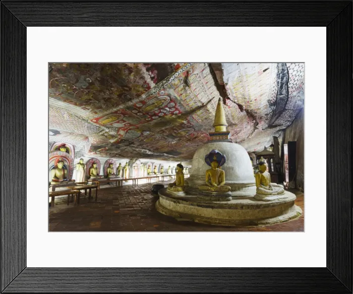 Framed Print : Buddha statues in Cave 2, Cave Temples, UNESCO World Heritage Site, Dambulla, North Central Province, Sri Lanka, Asia Framed Print : Buddha statues in Cave 2, Cave Temples, UNESCO World Heritage Site, Dambulla, North Central Province, Sri Lanka, Asia