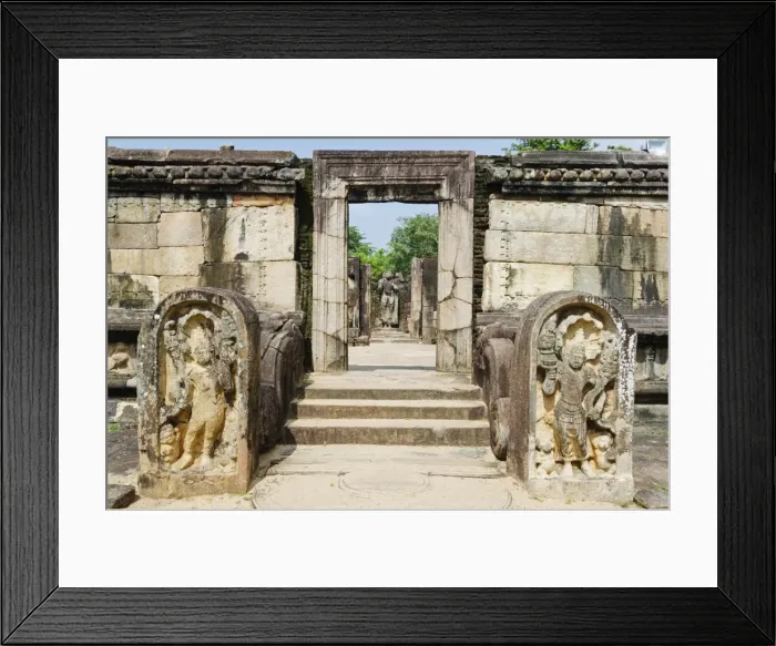 Framed Print : Vatadage, Quadrangle, Polonnaruwa, UNESCO World Heritage Site, North Central Province, Sri Lanka, Asia