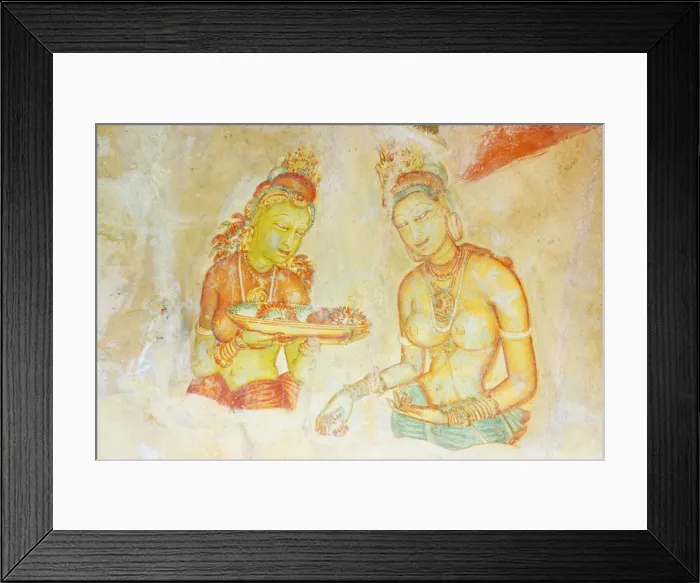 Framed Print : Ancient frescoes, Sigiriya, UNESCO World Heritage Site, North Central Province, Sri Lanka, Asia Framed Print : Ancient frescoes, Sigiriya, UNESCO World Heritage Site, North Central Province, Sri Lanka, Asia