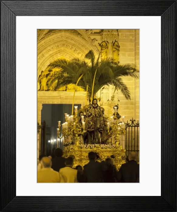 Framed Print : Semana Santa (Holy Week) float with image of Christ outside Seville cathedral, Seville, Andalucia, Spain, Europe Framed Print : Semana Santa (Holy Week) float with image of Christ outside Seville cathedral, Seville, Andalucia, Spain, Europe