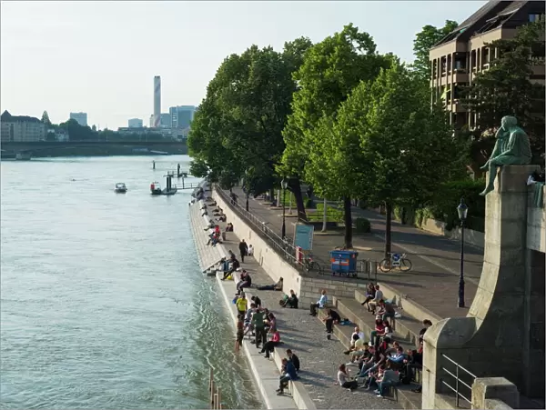 The Rhine River, Basel, Switzerland, Europe