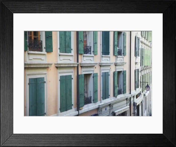 Framed Print : Typical architecture, Lausanne, Vaud, Switzerland, Europe Framed Print : Typical architecture, Lausanne, Vaud, Switzerland, Europe