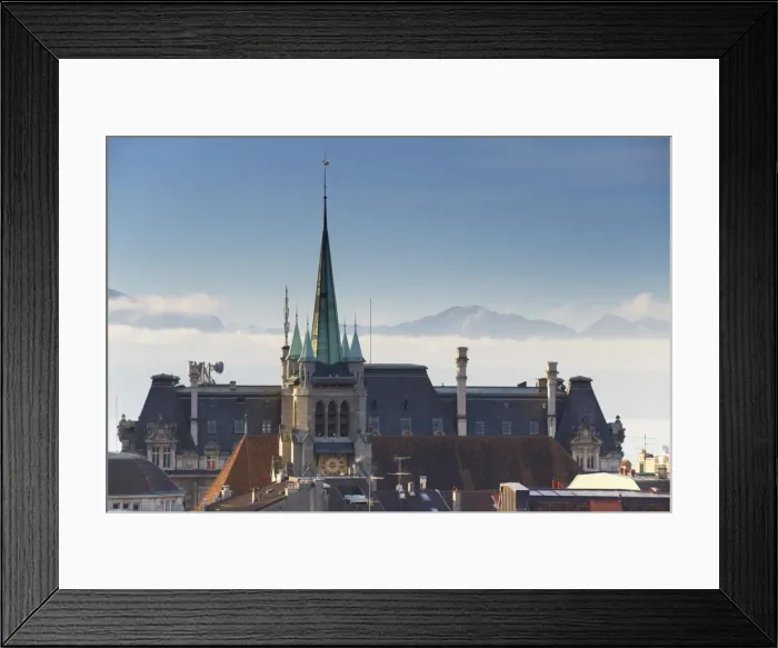 Framed Print : St. Francois Church, Lausanne, Vaud, Switzerland, Europe Framed Print : St. Francois Church, Lausanne, Vaud, Switzerland, Europe