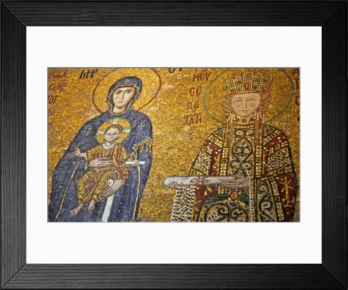 Framed Print : Mosaic of Virgin Mary and Infant Jesus Christ found in the Hagia Sophia Museum, UNESCO World Heritage Site, Istanbul, Turkey, Europe, Eurasia Framed Print : Mosaic of Virgin Mary and Infant Jesus Christ found in the Hagia Sophia Museum, UNESCO World Heritage Site, Istanbul, Turkey, Europe, Eurasia