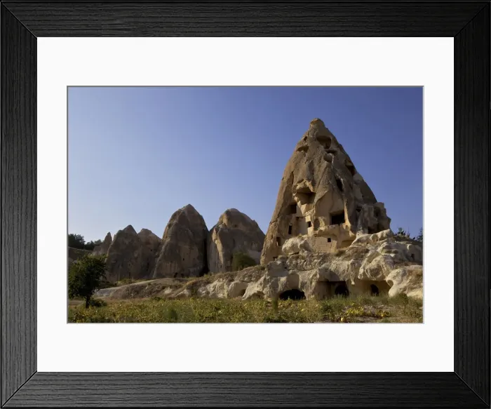 Framed Print : Fairy Chimneys rock formation landscape near Goreme, in Cappadocia, Turkey Framed Print : Fairy Chimneys rock formation landscape near Goreme, in Cappadocia, Turkey