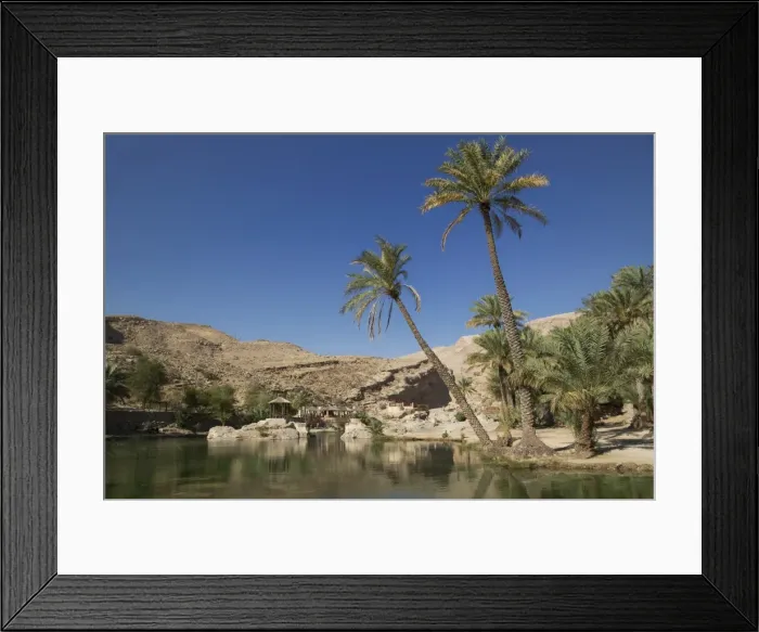 Framed Print : Wadi Bani Khalid, an oasis in the desert, Oman, Middle East Framed Print : Wadi Bani Khalid, an oasis in the desert, Oman, Middle East