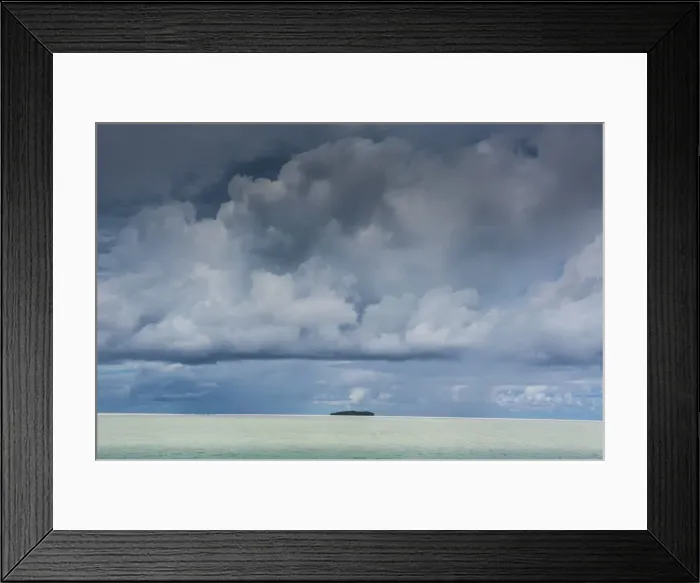 Framed Print : Dramatic sky over a little island in the Rock islands, Palau, Central Pacific, Pacific Framed Print : Dramatic sky over a little island in the Rock islands, Palau, Central Pacific, Pacific