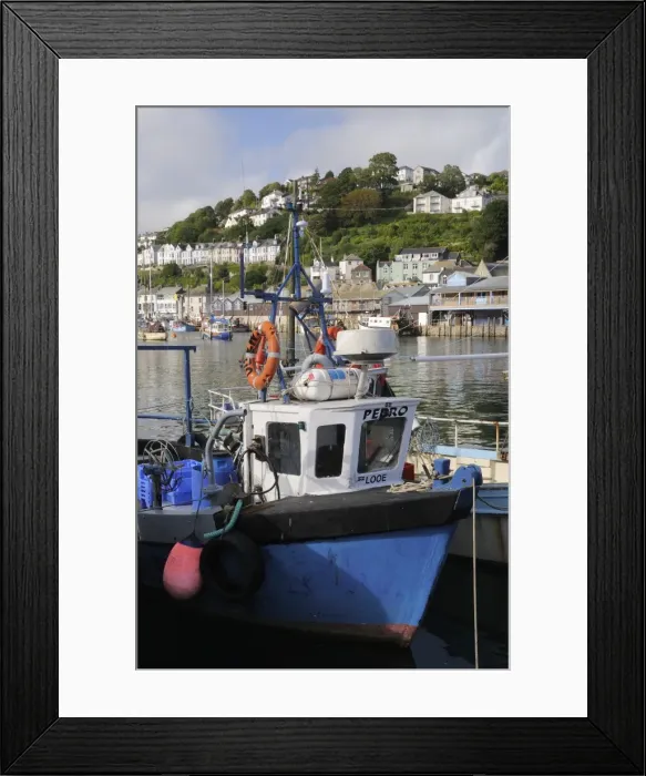 Framed Print : Fishing boats moored in Looe harbour, Cornwall, England, United Kingdom, Europe Framed Print : Fishing boats moored in Looe harbour, Cornwall, England, United Kingdom, Europe