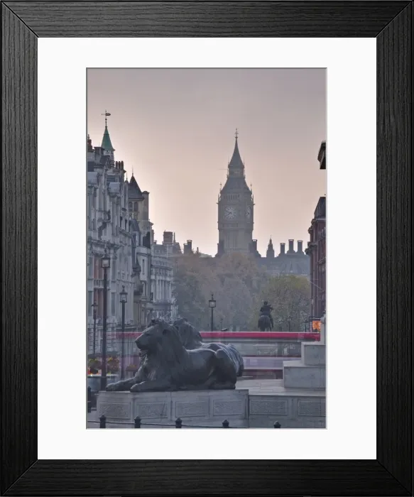 Framed Print : Trafalgar Square and Big Ben at dawn, London, England, United Kingdom, Europe Framed Print : Trafalgar Square and Big Ben at dawn, London, England, United Kingdom, Europe