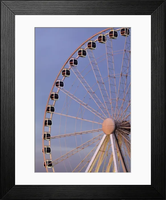 Framed Print : The Wheel of York at dusk, York, Yorkshire, England, United Kingdom, Europe