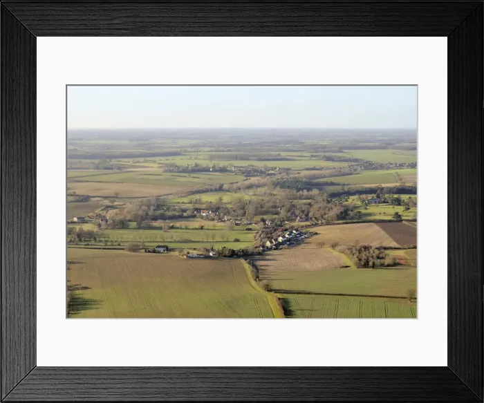 Framed Print : Aerial view of rolling rural landscape with small villages, winter wheat fields and pastureland, Suffolk, England, United Kingdom, Europe Framed Print : Aerial view of rolling rural landscape with small villages, winter wheat fields and pastureland, Suffolk, England, United Kingdom, Europe