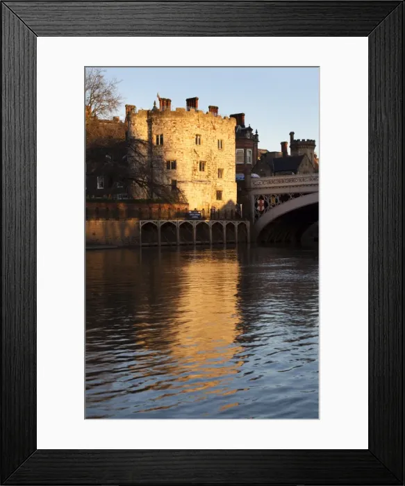 Framed Print : Lendal Tower and the River Ouse at sunset, York, Yorkshire, England, United Kingdom, Europe Framed Print : Lendal Tower and the River Ouse at sunset, York, Yorkshire, England, United Kingdom, Europe