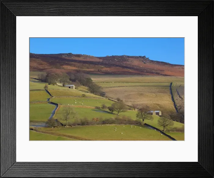 Framed Print : Farm buildings and walls, Derwent Valley, Peak District National Park, Derbyshire, England, United Kingdom, Europe Framed Print : Farm buildings and walls, Derwent Valley, Peak District National Park, Derbyshire, England, United Kingdom, Europe