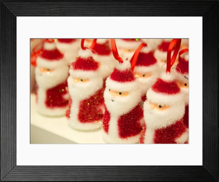 Framed Print : Santa Claus Chritmas decoration, Sheffield, Yorkshire, England, United Kingdom, Europe Framed Print : Santa Claus Chritmas decoration, Sheffield, Yorkshire, England, United Kingdom, Europe