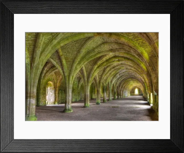 Framed Print : The Cellarium, Fountains Abbey, UNESCO World Heritage Site, North Yorkshire, Yorkshire, England, United Kingdom, Europe Framed Print : The Cellarium, Fountains Abbey, UNESCO World Heritage Site, North Yorkshire, Yorkshire, England, United Kingdom, Europe